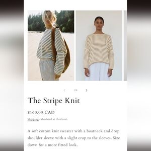 Boheme striped sweater *flawed version*